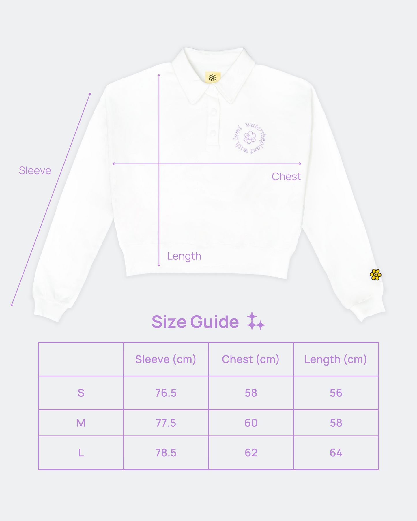 LUMI X WTP Gleam Garden Polo Sweater