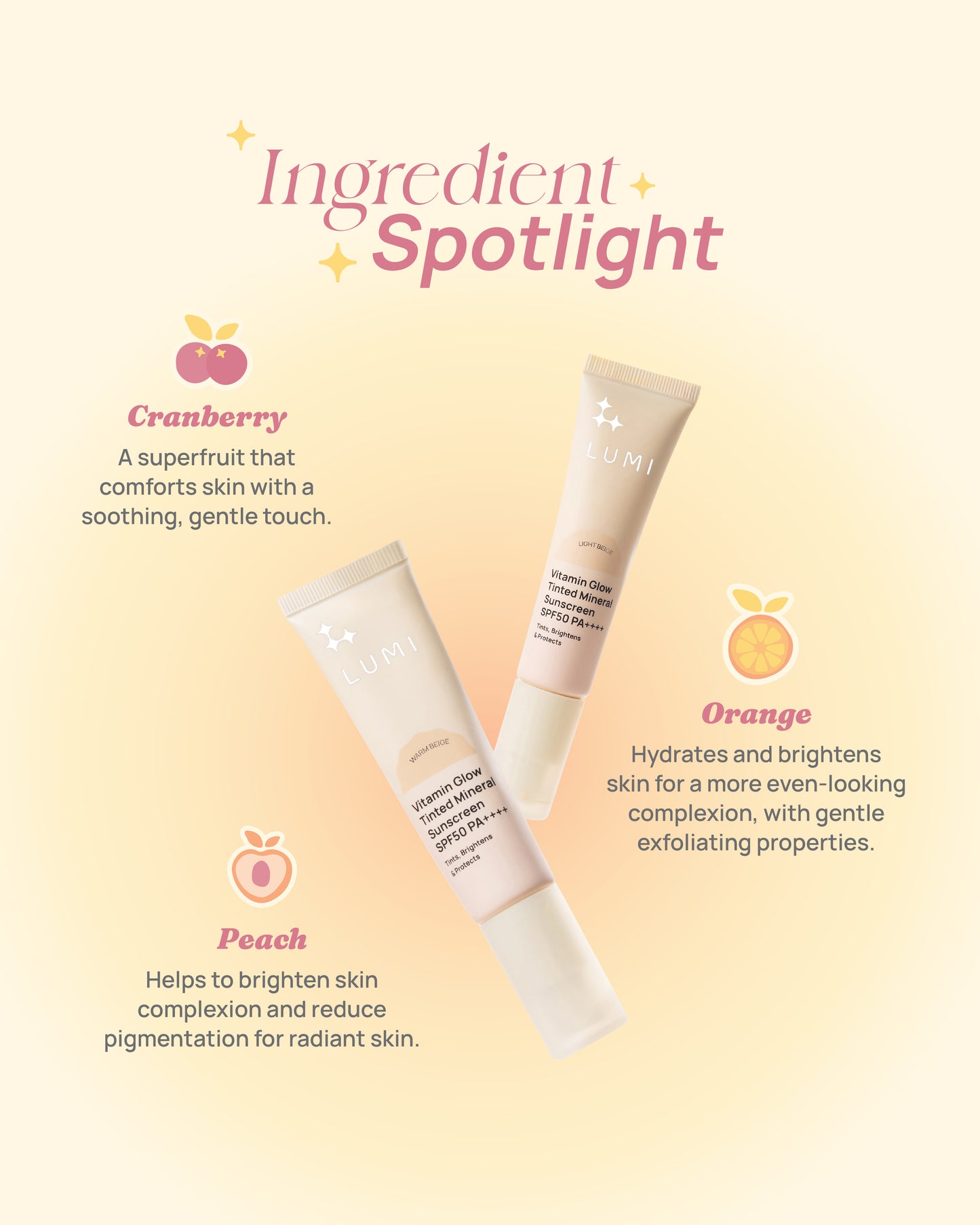 Vitamin Glow Tinted Mineral Sunscreen SPF50 PA++++