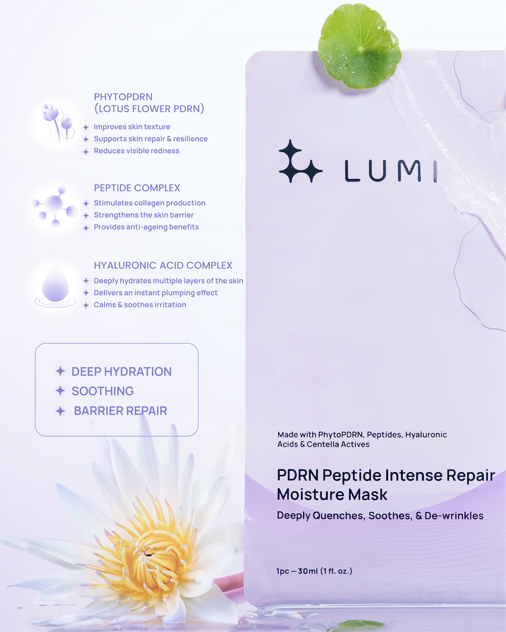 PDRN Peptide Intense Repair Moisture Mask